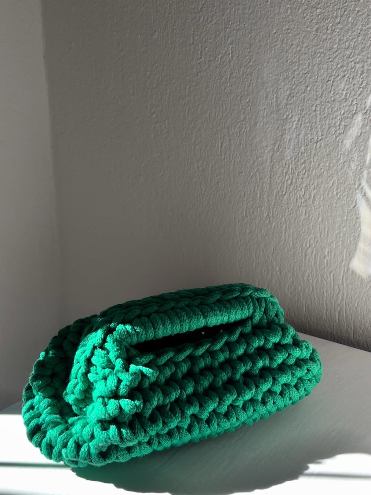 Emerald Soft Clutch in Emerald